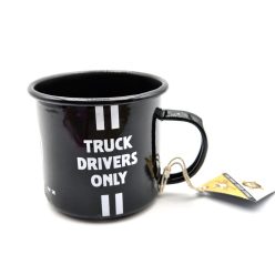   Mercedes Benz - Truck drivers only -  Quality lasts longer - kovový hrnček - chybný
