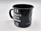 Mercedes Benz - Truck drivers only -  Quality lasts longer - kovový hrnček - chybný