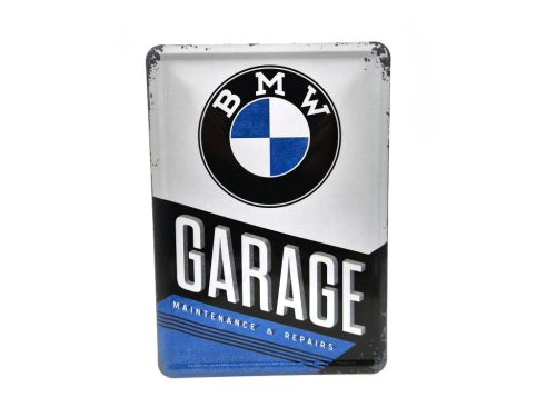 BMW Garage garáž retro kovový plagát  kov pohľadnica tabuľa  (10x14cm)