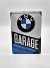 BMW Garage garáž retro kovový plagát  kov pohľadnica tabuľa  (10x14cm)