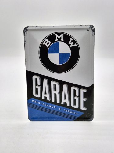 BMW Garage garáž retro kovový plagát  kov pohľadnica tabuľa  (10x14cm)
