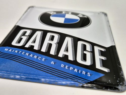 BMW Garage garáž retro kovový plagát  kov pohľadnica tabuľa  (10x14cm)