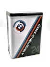BMW motocykelsport " A tradition of speed " kovová krabica úložný box