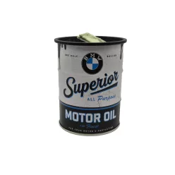   BMW Superior motocykel oil kovová sud pokladnička krabica skladovanie