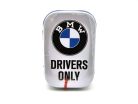 BMW Drivers only - biela - kovová bonboniéra kovová krabica (15g)