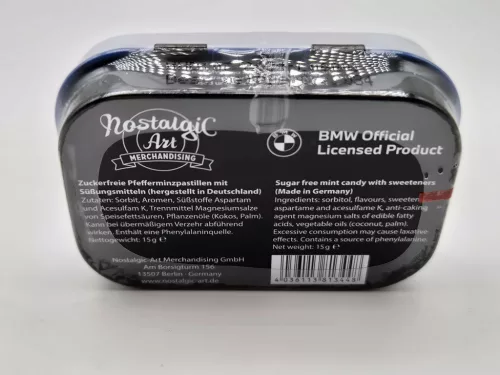 BMW Drivers only - biela - kovová bonboniéra kovová krabica (15g)