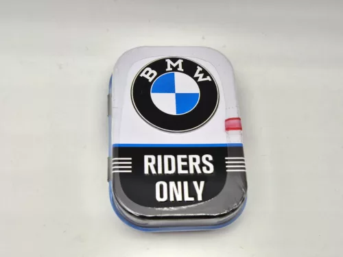 BMW Riders only kovová bonboniéra kovová krabica (15g)