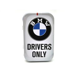   BMW Drivers only - biela - kovová bonboniéra kovová krabica (40g)