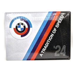   BMW " A tradition of speed " kovový plagát  kovová tabuľa (40x30cm)