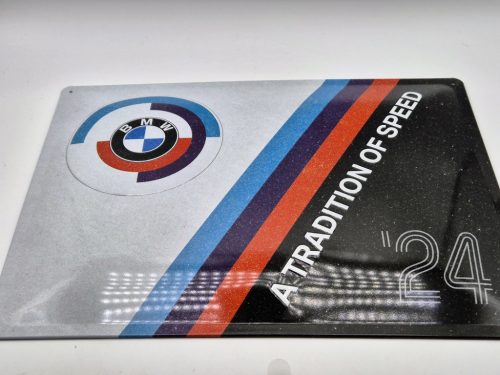 BMW " A tradition of speed " kovový plagát  kovová tabuľa (40x30cm)
