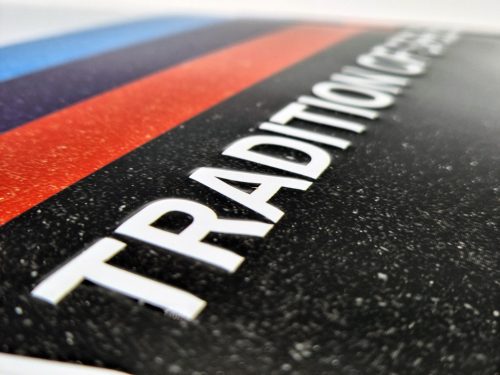 BMW " A tradition of speed " kovový plagát  kovová tabuľa (40x30cm)