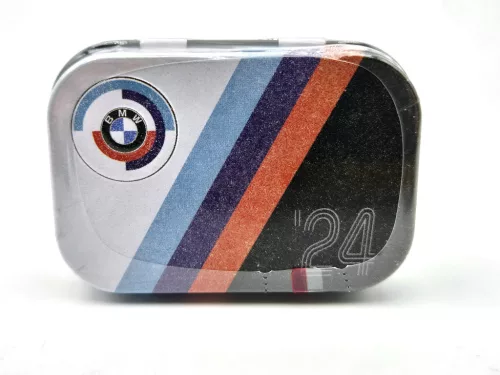 BMW motocykelsport Tradition of Speed - kovová bonboniéra kovová krabica (15g)