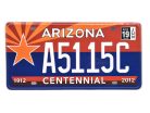 Americká kovová ŠPZ - Arizona