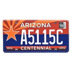 Americká kovová ŠPZ - Arizona