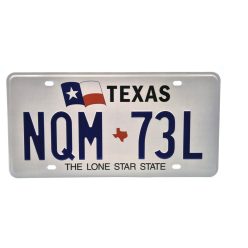 Americká kovová ŠPZ - Texas