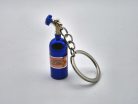 NOS nitro fľašu - modrá - kľúčenka