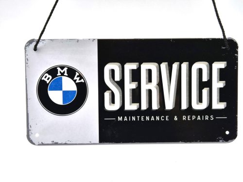 BMW Service visiace kovový plagát  kovová tabuľa (20x10cm)