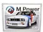 BMW E30 M3 M power - kovový plagát  kovová tabuľa (40x30cm)