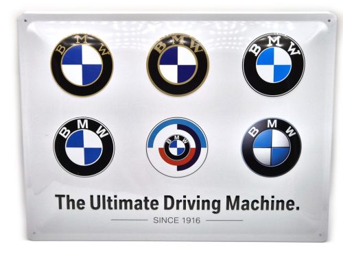 BMW The Ultimate Driving Machine - kovový plagát  kovová tabuľa (40x30cm)