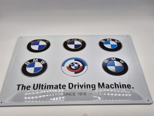 BMW The Ultimate Driving Machine - kovový plagát  kovová tabuľa (40x30cm)