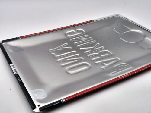 MINI Parking only kovový plagát  kovová tabuľa (20x30 cm)