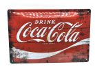 Drink Coca - Cola - kovový plagát  kovová tabuľa (30x20 cm)