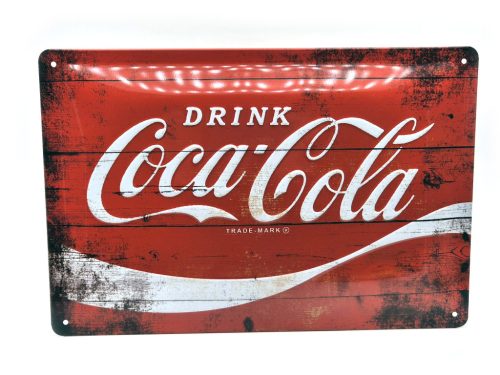 Drink Coca - Cola - kovový plagát  kovová tabuľa (30x20 cm)