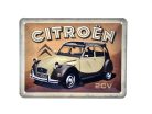 Citroen 2CV - kovový plagát  kovová tabuľa  (20x15cm)
