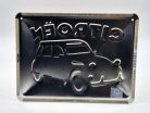 Citroen 2CV - kovový plagát  kovová tabuľa  (20x15cm)