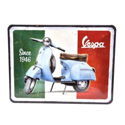 Vespa  - kovový plagát  kovová tabuľa  (20x15cm)