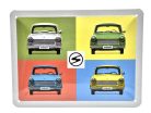 Trabant Trabi - kovový plagát  kovová tabuľa  (20x15cm)