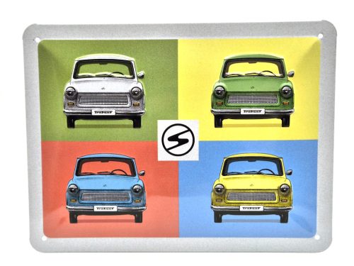 Trabant Trabi - kovový plagát  kovová tabuľa  (20x15cm)