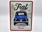 Fiat 500 - kovový plagát  kovová tabuľa  (15x20cm)