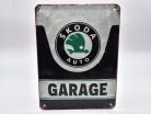 Skoda Garage - kovový plagát  kovová tabuľa  (15x20cm)