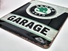 Skoda Garage - kovový plagát  kovová tabuľa  (15x20cm)