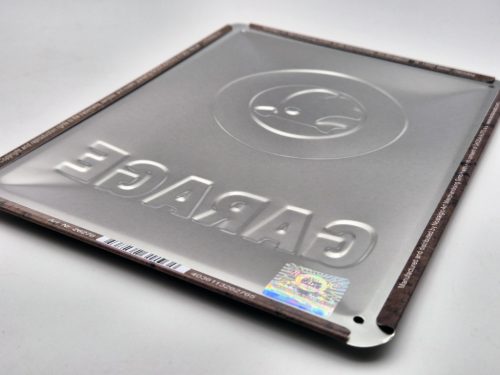 Skoda Garage - kovový plagát  kovová tabuľa  (15x20cm)