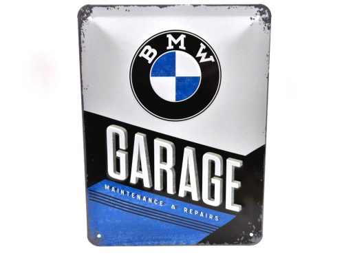 BMW Garage - kovový plagát  kovová tabuľa  (15x20cm)