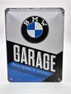 BMW Garage - kovový plagát  kovová tabuľa  (15x20cm)