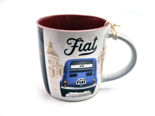 Fiat 500 - Enjoy the good times - keramický hrnček