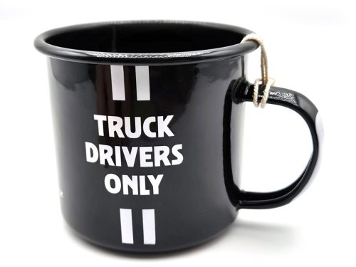 Mercedes Benz - Truck drivers only -  Quality lasts longer - kovový hrnček