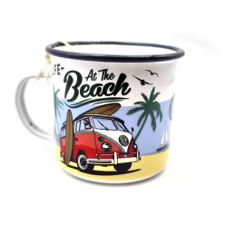   Volkswagen VW Transporter T1 - Life at the beach - kovový hrnček