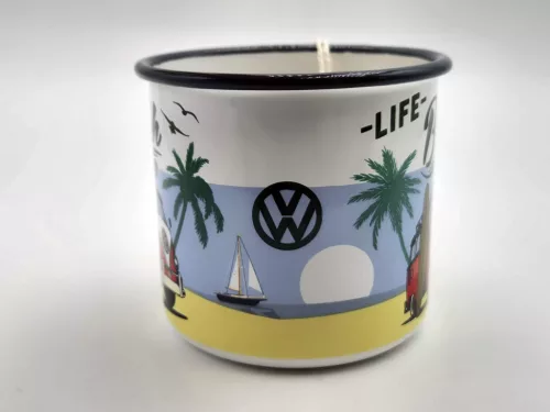 Volkswagen VW Transporter T1 - Life at the beach - kovový hrnček