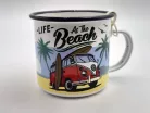 Volkswagen VW Transporter T1 - Life at the beach - kovový hrnček