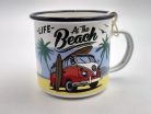 Volkswagen VW Transporter T1 - Life at the beach - kovový hrnček