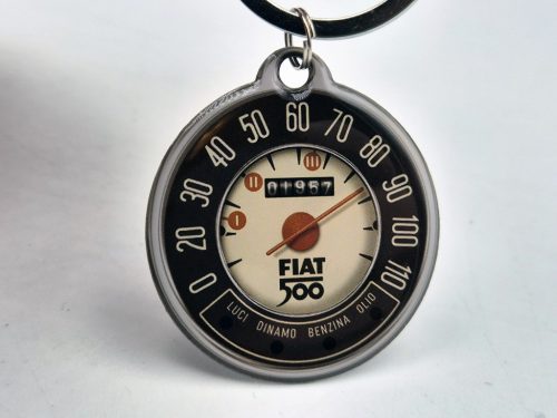 Fiat 500 kilometrová hodina kľúčenka