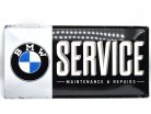 BMW Service kovový plagát  kovová tabuľa (50x25cm)