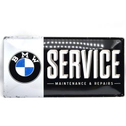 BMW Service kovový plagát  kovová tabuľa (50x25cm)