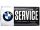 BMW Service kovový plagát  kovová tabuľa (50x25cm)