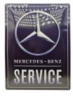 Mercedes - Benz service - kovový plagát  kovová tabuľa (30x40cm)