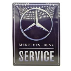  Mercedes - Benz service - kovový plagát  kovová tabuľa (30x40cm)